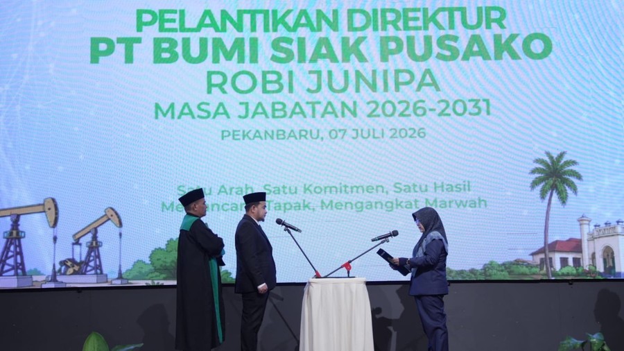 Bupati Siak Lantik Robi Junipa sebagai Direktur PT BSP, Tiga PR Besar Segera Dikebut