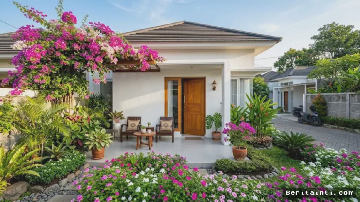 Duet Bougenville dan Tapak Dara Cerahkan Teras Rumah Anda