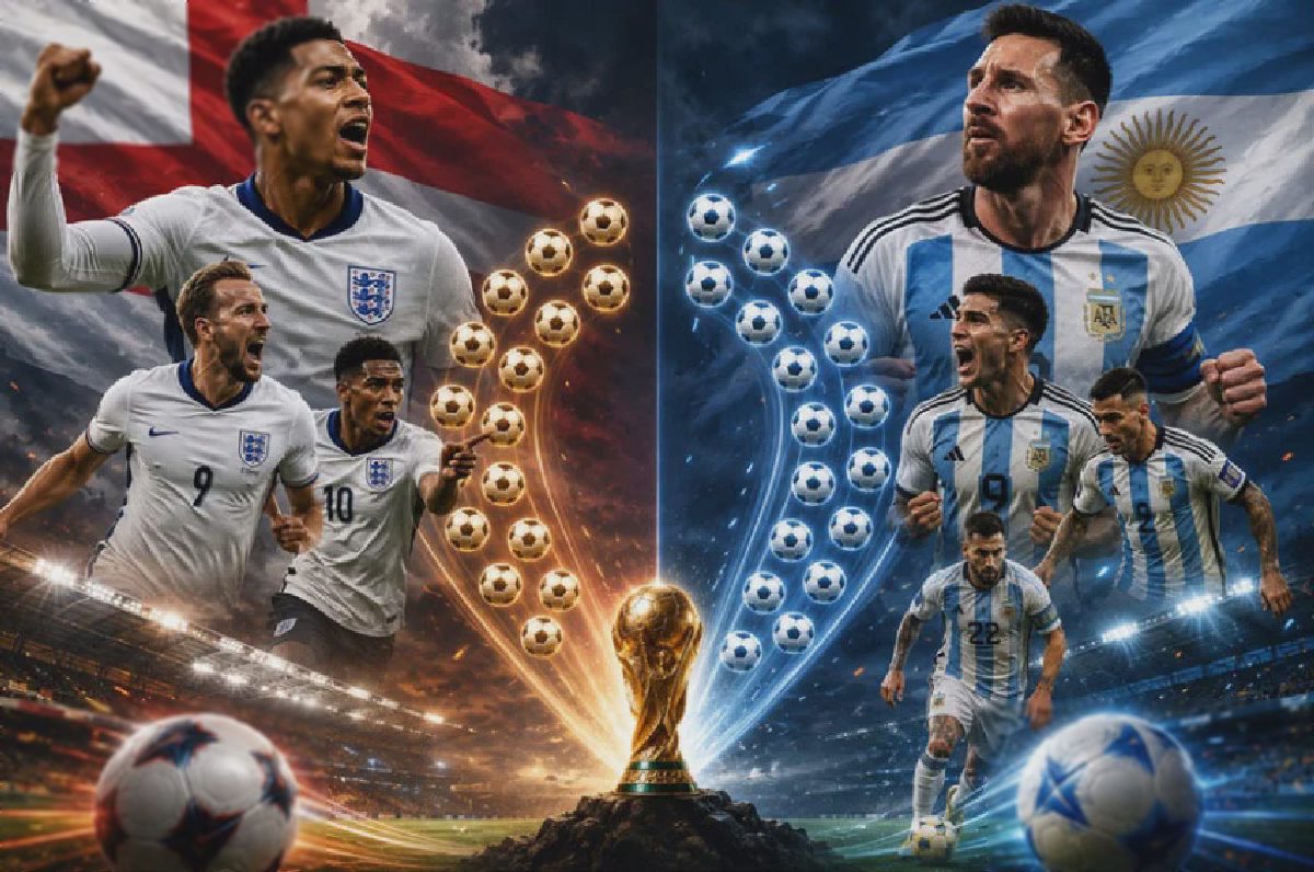 Inggris vs Argentina: Adu Tajam 13 dan 17 Gol Menuju Final