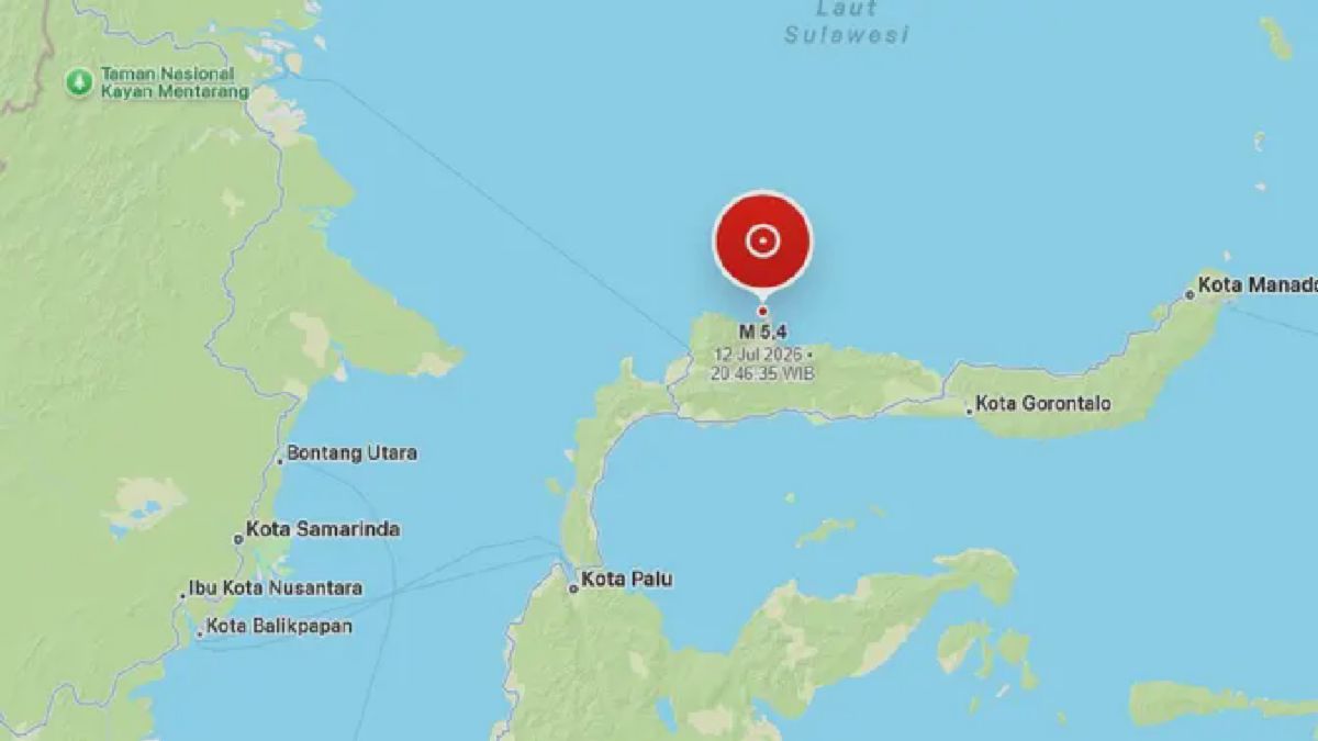 Gempa Magnitudo 5,4 Guncang Buol Sulawesi Tengah Pagi Ini